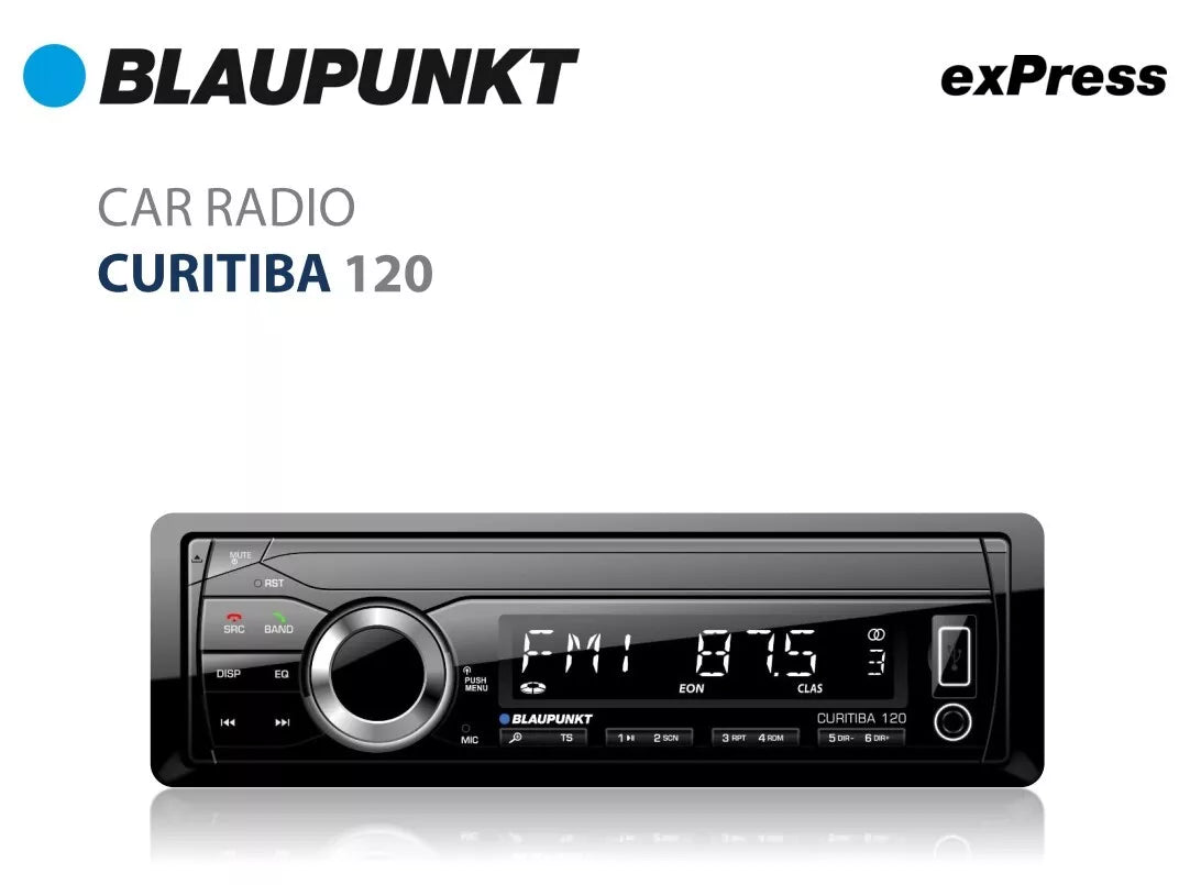 Radio Blaupunkt Blueooth AM/FM CURITIBA120